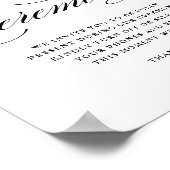 黒フォーマル書抜き式 ポスター (角)