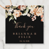 黒フォーマル王室のフローラ結婚 フェイバータグ (正面)