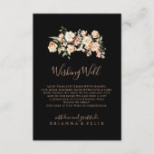 黒フォーマル王室の結婚フローラの願い井戸 エンクロージャーカード (正面)