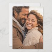 黒フォーマル白モノグラム金ゴールドクレスト写真 セーブザデート (裏面)