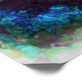 黒フランスの猫「Chat Noir」抽象芸術アートポスター ポスター (角)