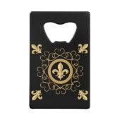 黒フランスの色 クレジットカード栓抜き (正面)