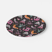 黒フレンドリー宇宙の怪物 ペーパープレート (アングル)