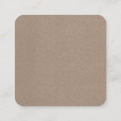 黒フローライヤリングカード スクエア名刺 (裏面)