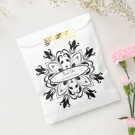 黒フローラ曼荼羅 フェイバーバッグ (封をした状態)