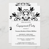 黒フローラ曼荼羅 招待状 (正面/裏面)