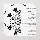 黒フローラ曼荼羅 招待状 (正面/裏面)