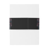 黒フローラ結婚ゴシック 招待状ベリーバンド (裏面例)