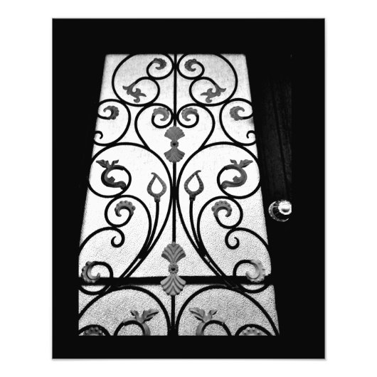 黒フローラ フォトプリント            (正面)