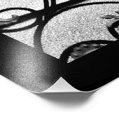 黒フローラ フォトプリント            (角)