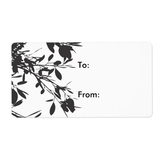 黒フローラ ラベル (正面)