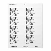 黒フローラ ラベル (フルシート)