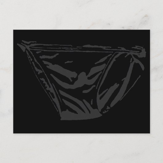 黒ブリーフポストカード ポストカード (正面)