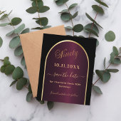 黒ブルゴーニュ90歳の誕生日の予算は日付を保存 チラシ