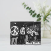黒ブロックはがき ポストカード (スタンド正面)