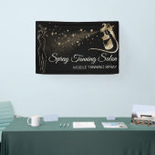 黒ブロンズスプレーボディタン 横断幕 (トレードショー)