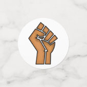 黒プライド拳の統一歴史の統一アフリカの茶色 コンフェッティ (スモール正面)