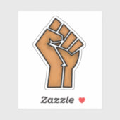 黒プライド拳の統一歴史の統一アフリカの茶色 シール (シート)