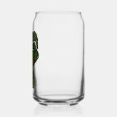 黒プライド赤い緑の拳パンアフリカ国旗の団結 ガラス缶 (左)