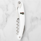 黒プライド赤い緑の拳パンアフリカ国旗の団結 ソムリエナイフ (正面)