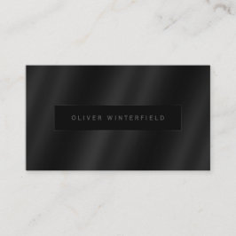 黒プロフェッショナルエレガントモダン勾配 名刺
