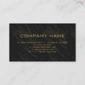 黒プロフェッショナルデザインモダンQRコード 名刺 (裏面)