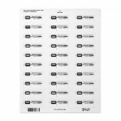 黒ヘラ調理場 ラベル (フルシート)