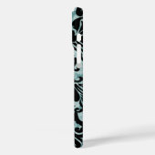 黒ベクターダマスクヴィンテージ青 Case-Mate iPhoneケース (裏面 / 左)