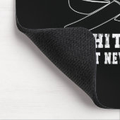 黒ベルト及び白ベルト与えアップ武術Ar マウスパッド (コーナー)