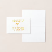 黒ベルト拒否 箔カード (ディスプレー)