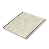 黒ベージュの垂直ストライプパターン タイル (側面)