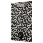 黒ベージュモノグラムのガのバグパターン クリップボード (左)