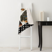 黒ペット愛人写真コラージュカスタマイズ可能な犬 シェルパブランケット (インサイチュ)