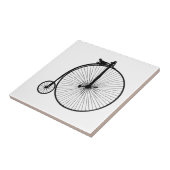 黒ペニーの農耕用ヴィンテージ自転車 タイル (側面)