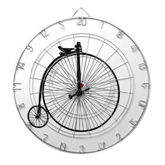 黒ペニーの農耕用ヴィンテージ自転車 ダーツボード (正面)