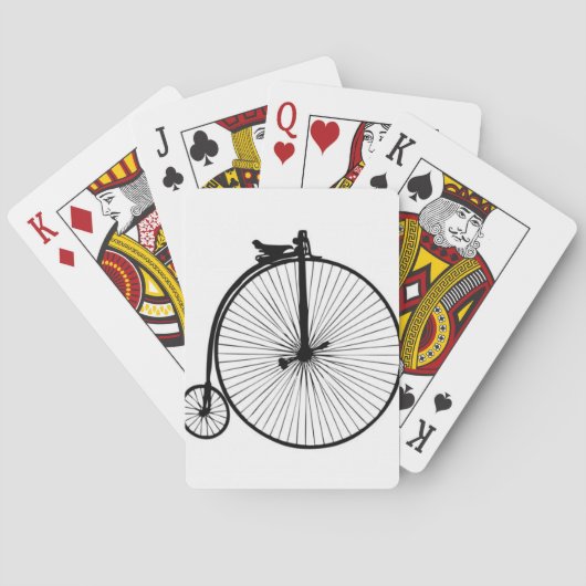 黒ペニーの農耕用ヴィンテージ自転車 トランプ (裏面)