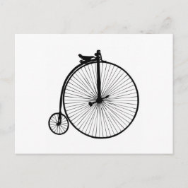 黒ペニーの農耕用ヴィンテージ自転車 ポストカード