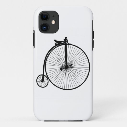 黒ペニーの農耕用ヴィンテージ自転車 Case-Mate iPhoneケース (裏面)