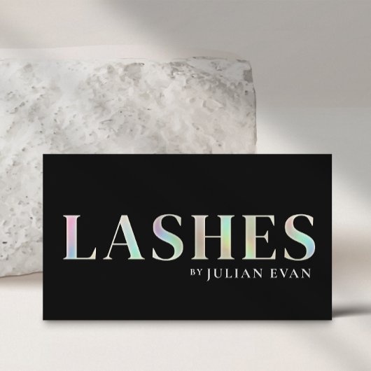 黒ホログラフィモダンック・ラッシュ技術者 名刺