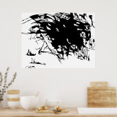 黒ボイド ポスター (キッチン)