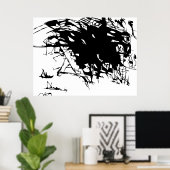 黒ボイド ポスター (ホームオフィス)