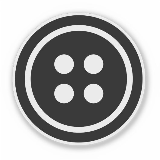 黒ボタン シール (正面)