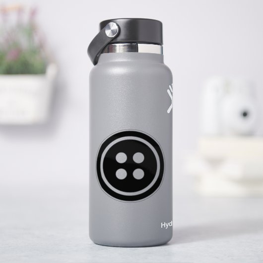 黒ボタン シール (HydroFlask)