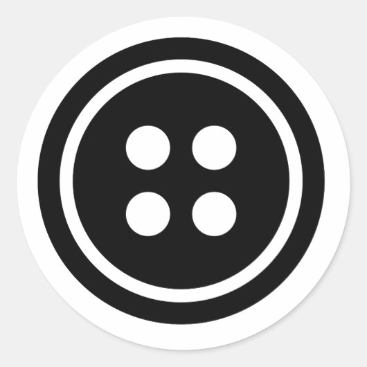 黒ボタン ラウンドシール (正面)