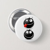 黒ボタン 缶バッジ (正面&裏面)