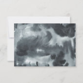 黒ボホウォーター色 | の結婚反応 出欠カード (裏面)