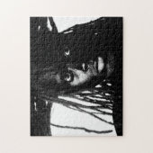 黒ポップ・アートの色 ジグソーパズル (縦)