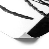 黒ポップ・アートの色 ポスター (角)