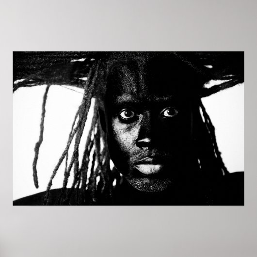 黒ポップ・アートの色 ポスター (正面)