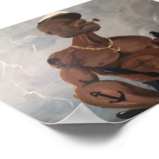 「黒ポパイ」 ポスター (角)